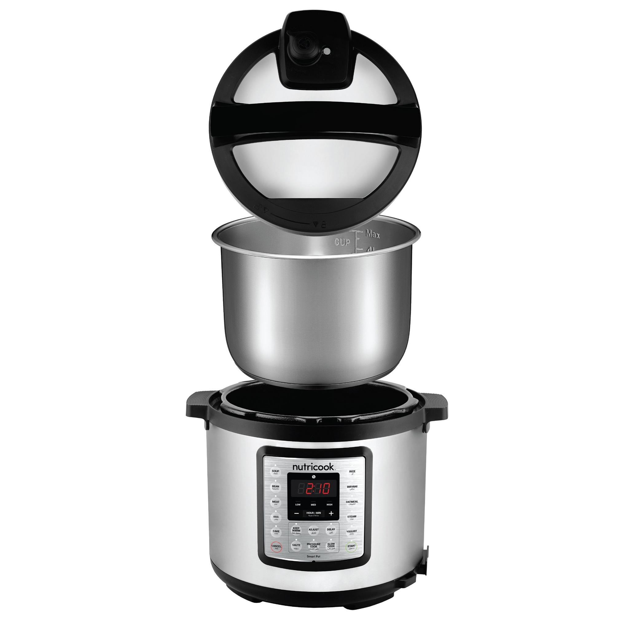 NutriCook Smart Pot Eko Pressure Cooker 6L 1000W - (NC-SPEK6)