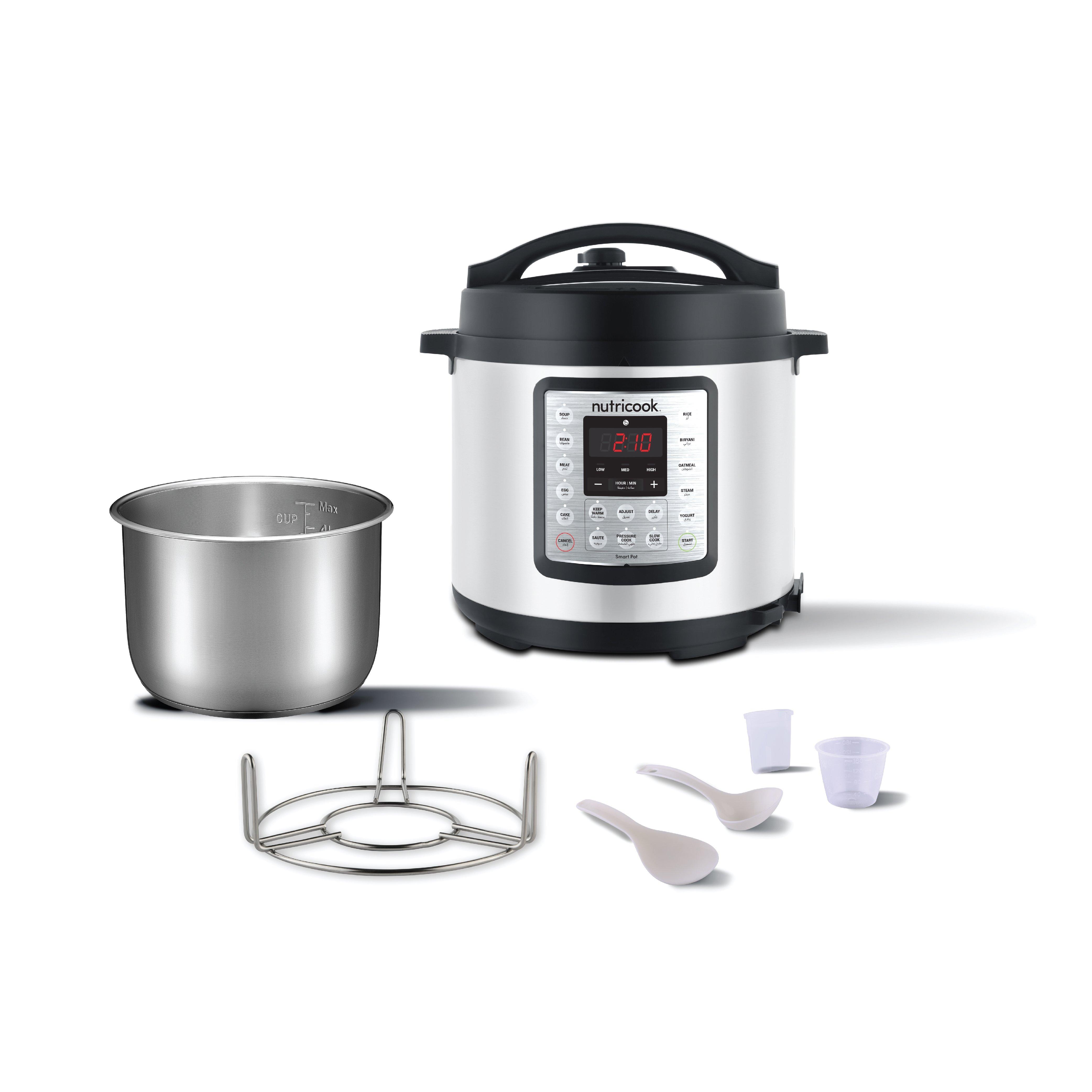 Nutricook Smart Pot Pressure Cooker Eko, 1000W, 6L, NC-SPEK6 - Stainless Steel