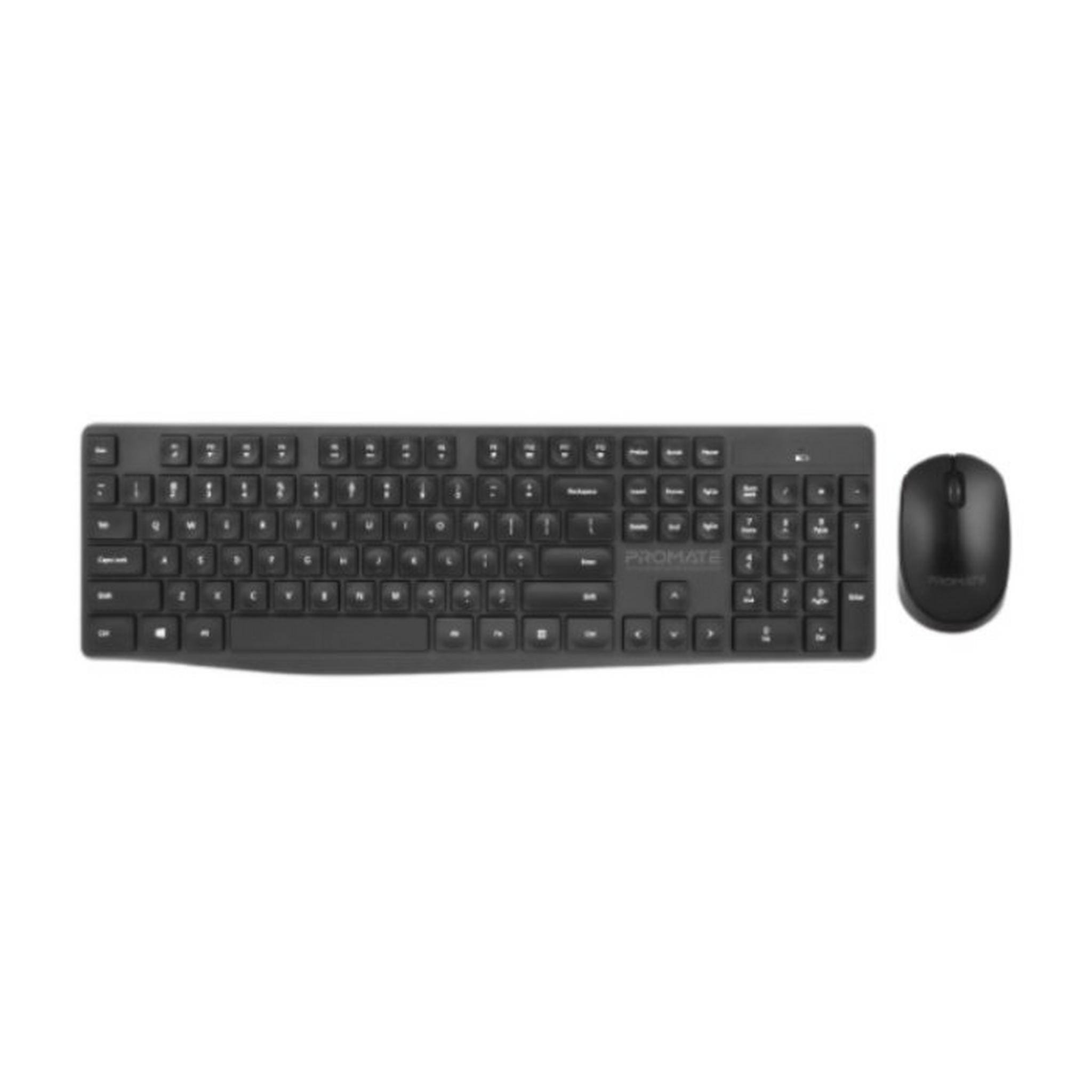 Promate Wireless Mouse and Keyboard Combo - Black (PROCOMBO-5.BLK/AE)