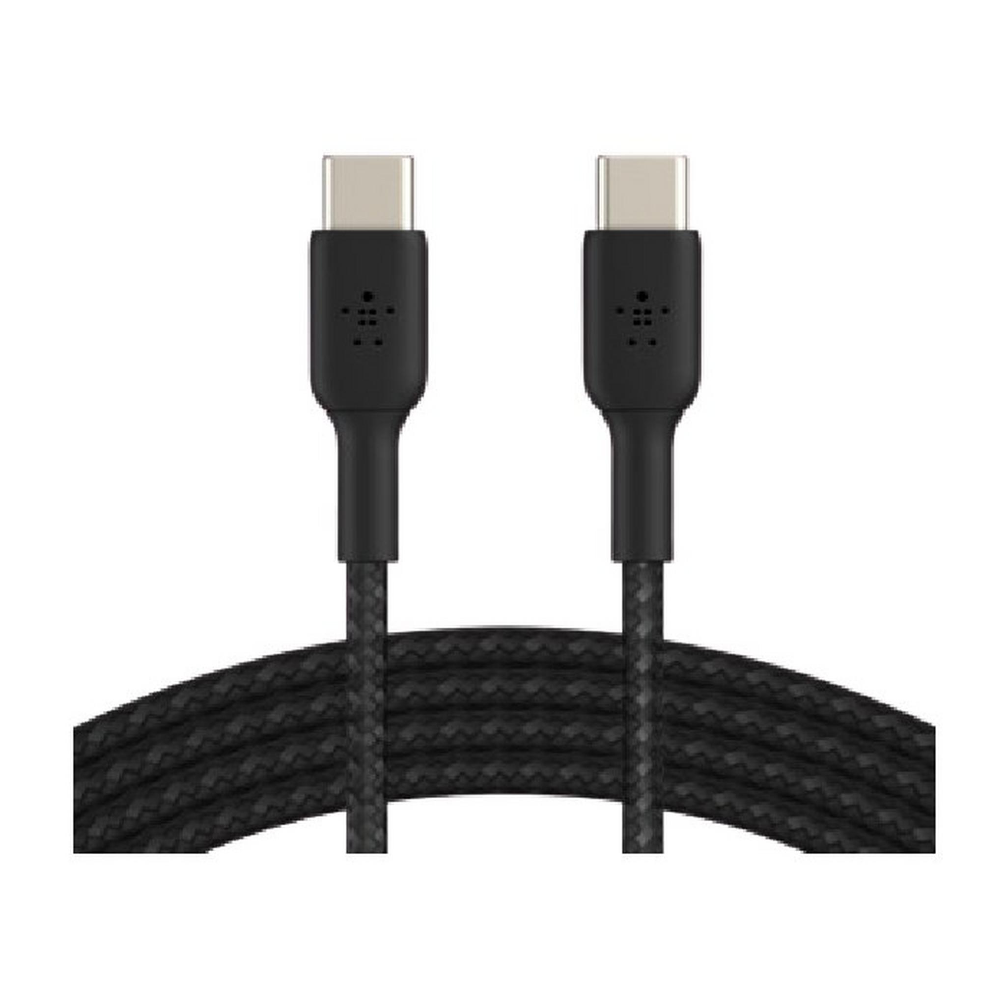 Belkin Boost Charge Braided USB-C to USB-C Cable - 1M - Black