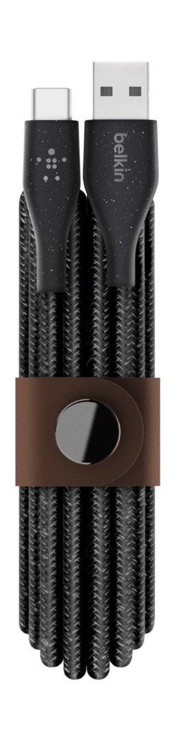 Belkin DuraTek Plus USB-C to USB-A Cable with Strap - 1M - Black