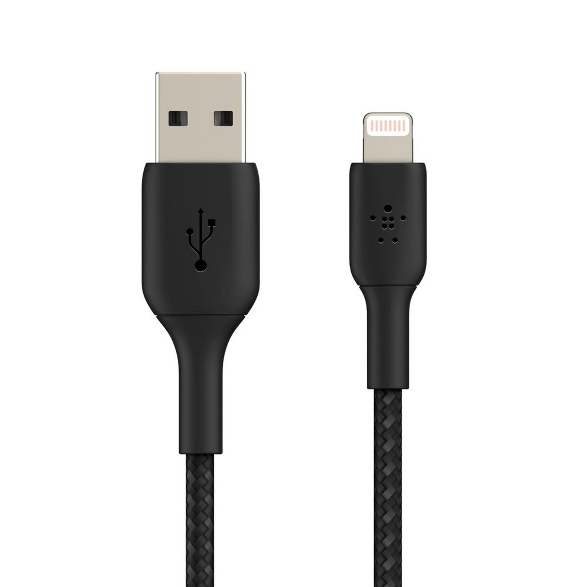 Belkin BOOST CHARGE Braided Lightning to USB-A Cable - 1M - Black