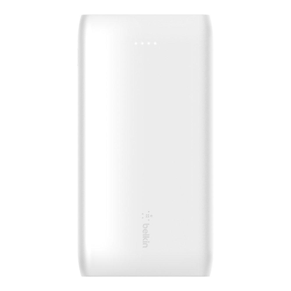 Belkin BOOST CHARGE 10K Power Bank with 18W PD USB-C IN/OUT and USB-A OUT - White
