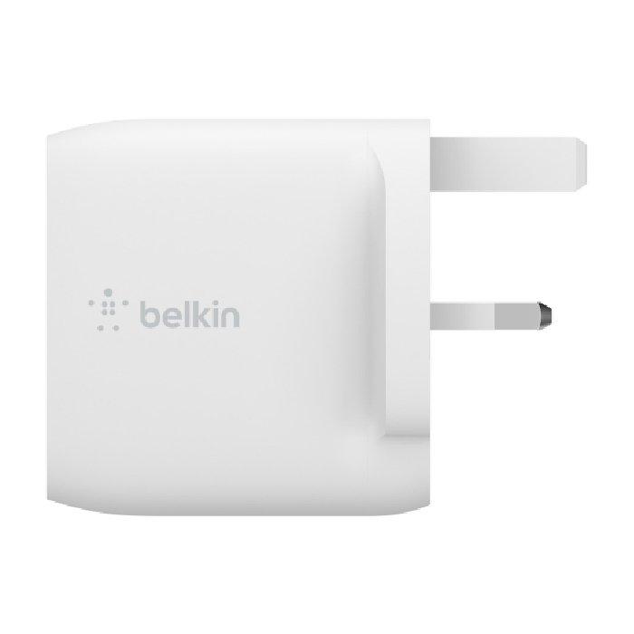 Buy Belkin boost charge dual usb-a wall charger 24w + 1m usb-a to lightning cable - white in Kuwait