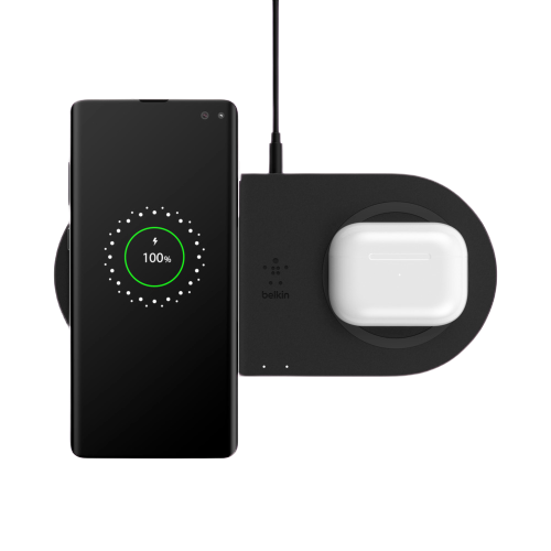 Belkin BOOST CHARGE 2x 10W Dual Fast Wireless Charging Pads - Black