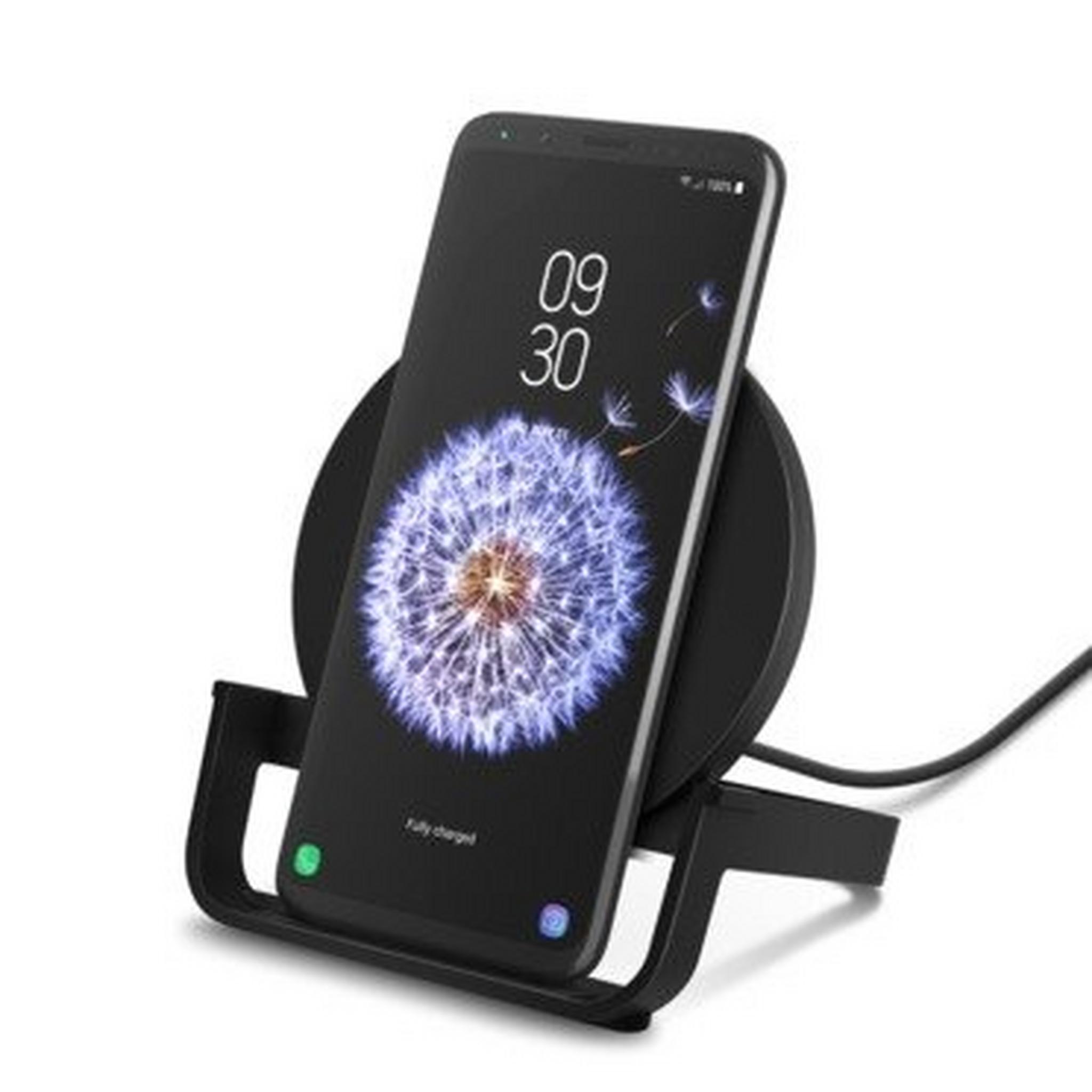 Belkin Boost Charge 10W Fast Wireless Charging Stand + Quick Charge 3.0 wall Charger - Black