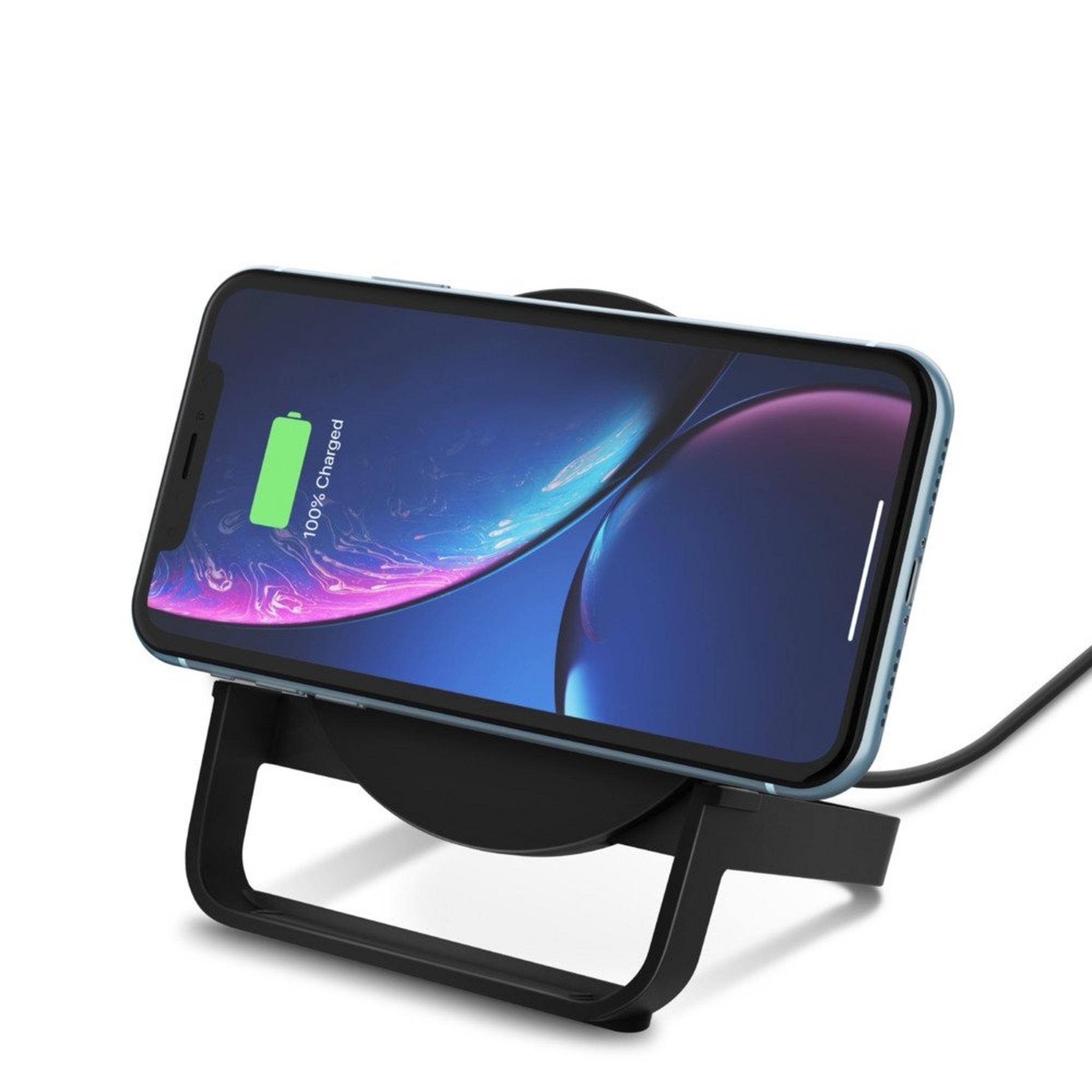 Belkin Boost Charge 10W Fast Wireless Charging Stand + Quick Charge 3.0 wall Charger - Black