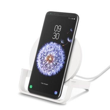 Belkin BOOST CHARGE 10W Fast Wireless Charging Stand + Quick Charge 3.0 wall Charger - White