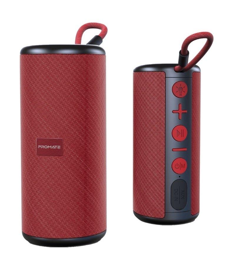 Promate Pylon Stereo Sound Speaker - Red