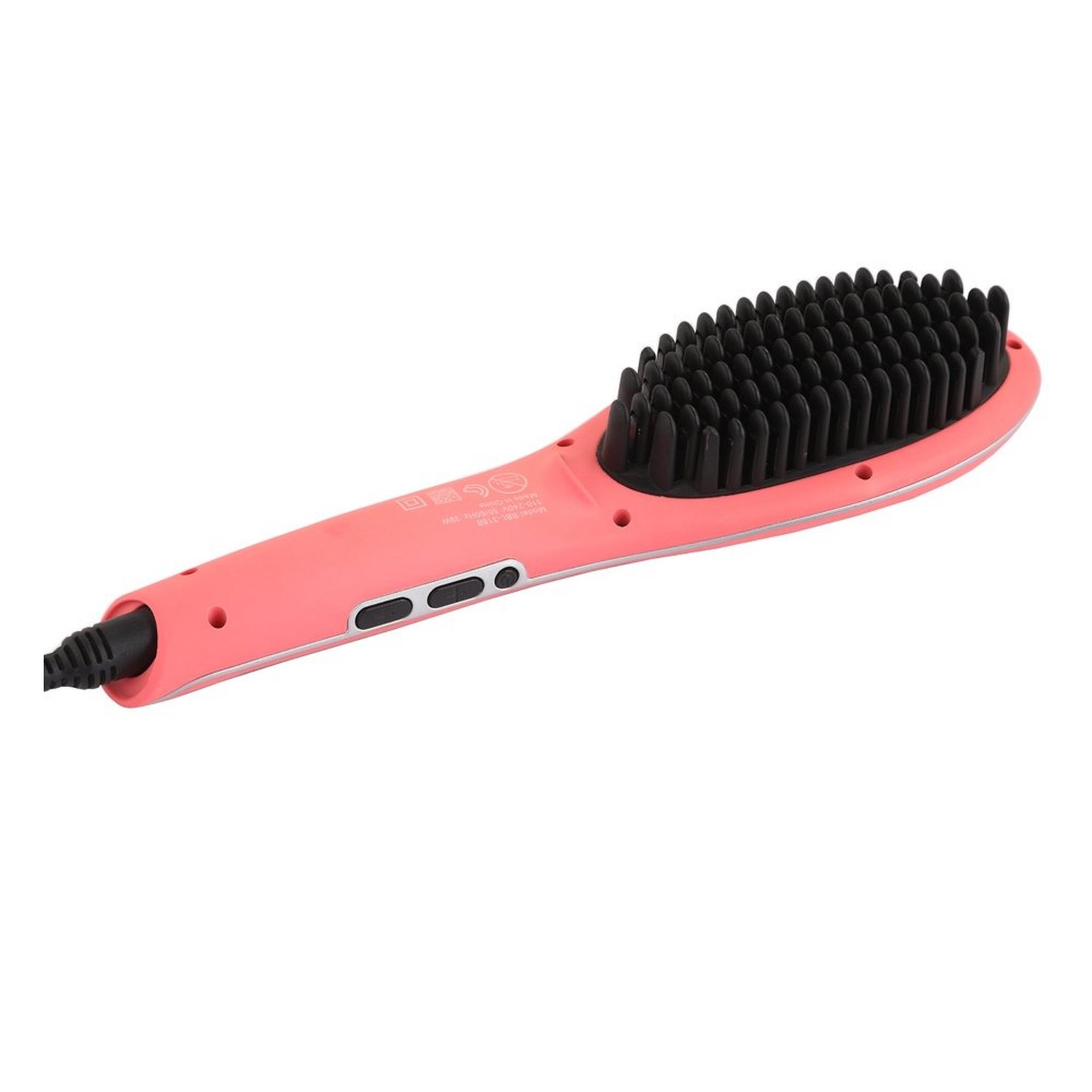 WANSA Hair Straightening Brush - Pink