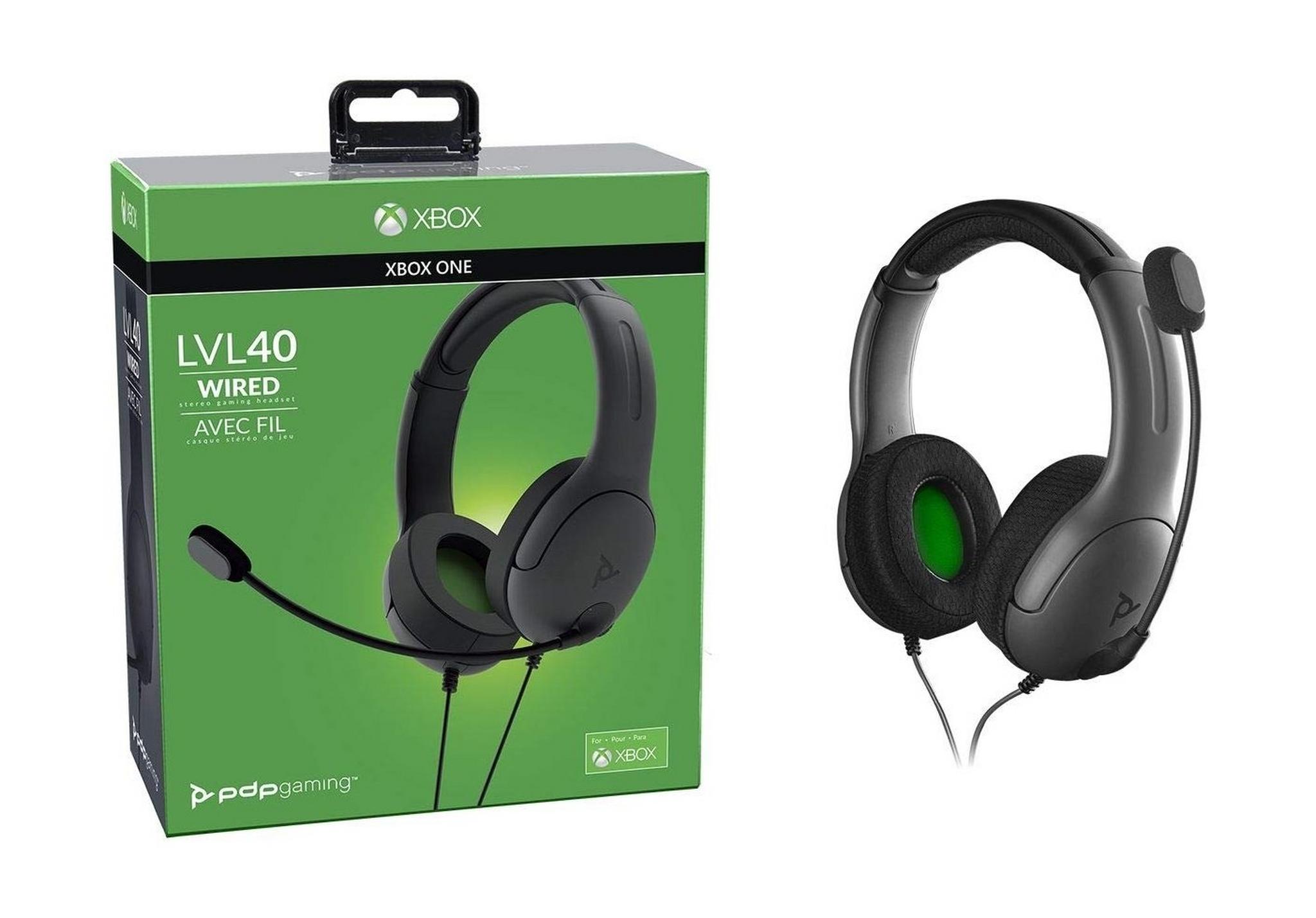 PDP LVL 40 Xbox One Stereo Wired Headset  - Black
