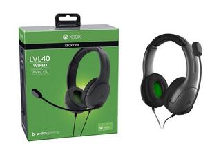 Buy Pdp lvl 40 xbox one stereo wired headset  - black in Kuwait