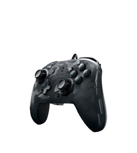PDP Faceoff Deluxe+ Audio Nintendo Switch Wired Controller - Black Camo