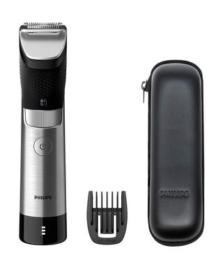 Buy Philips series 9000 prestige beard trimmer bt9810/13 - black / silver in Kuwait