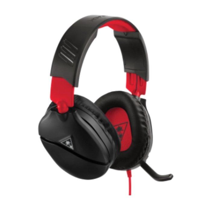 سماعات العاب تيرتل بيتش ريكون 70 لنينتندو سويتش - اسود / احمر