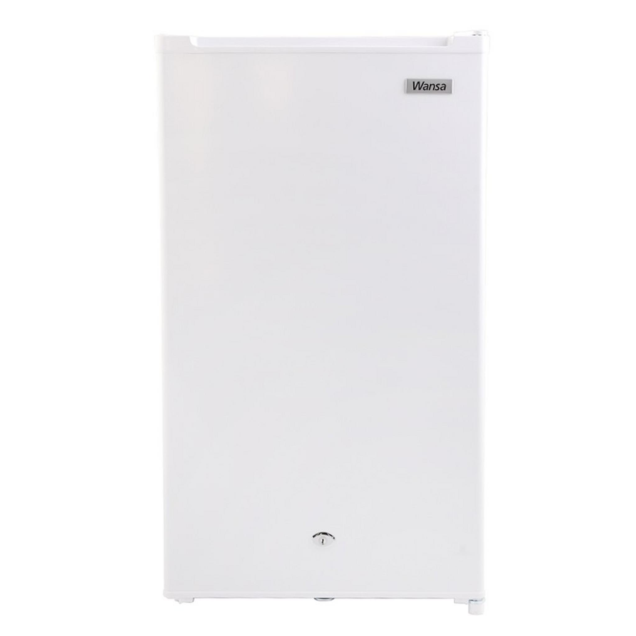 Wansa Single Door Mini Refrigerator, 3.3CFT, 95-Liters, WROW-95-NFWTC82 - White