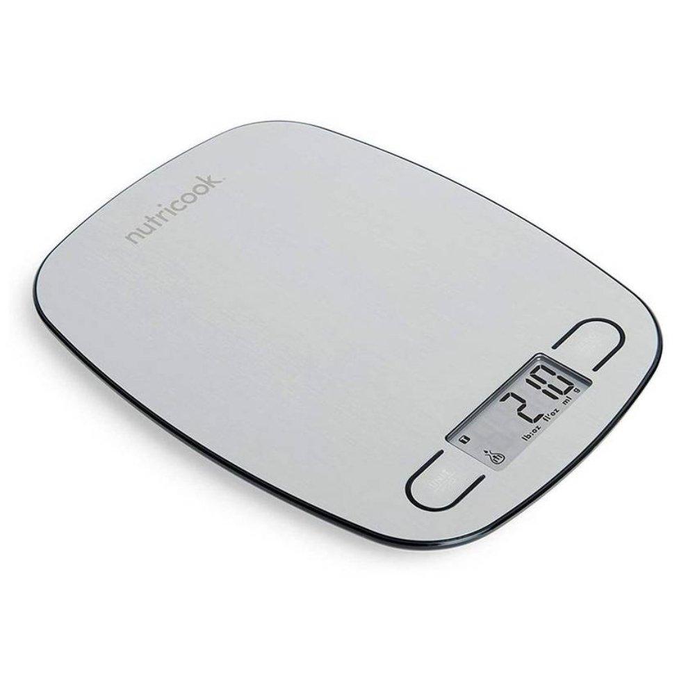 ميزان مطبخ رقمي من نوتريكوك، سعة 5 كجم، NC-KSE5 - ستانلس ستيل