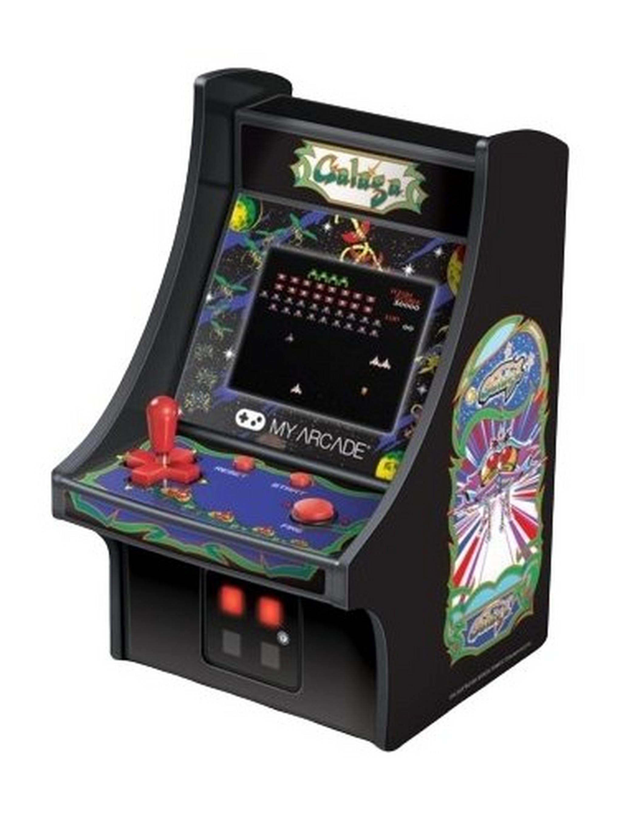 My Arcade 6.75-inch Collectible Retro Galaga Micro Player - Black