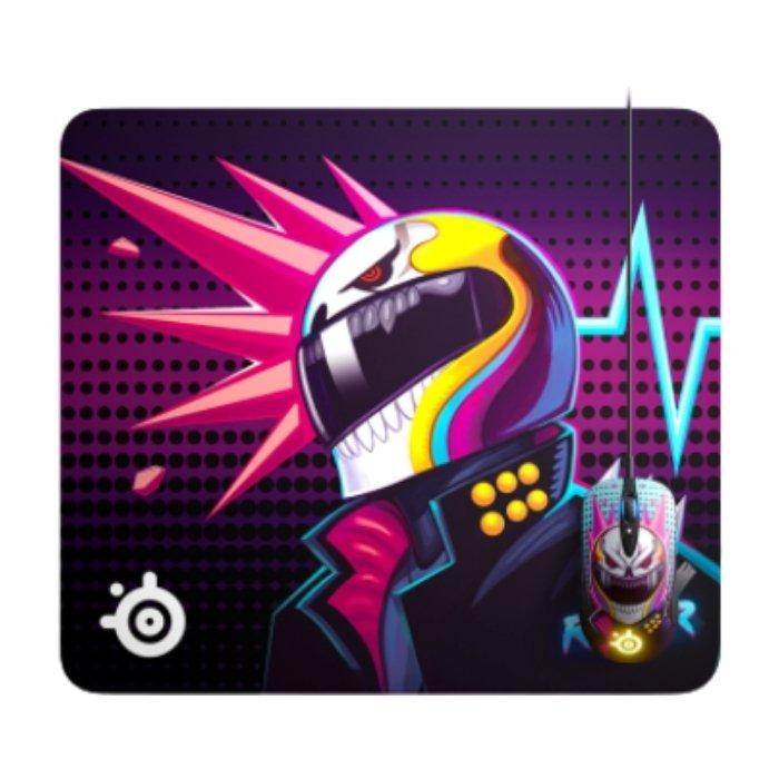 ماوس باد كيو سي كي إصدار نيون رايدر من ستيل سيريز - حجم كبير