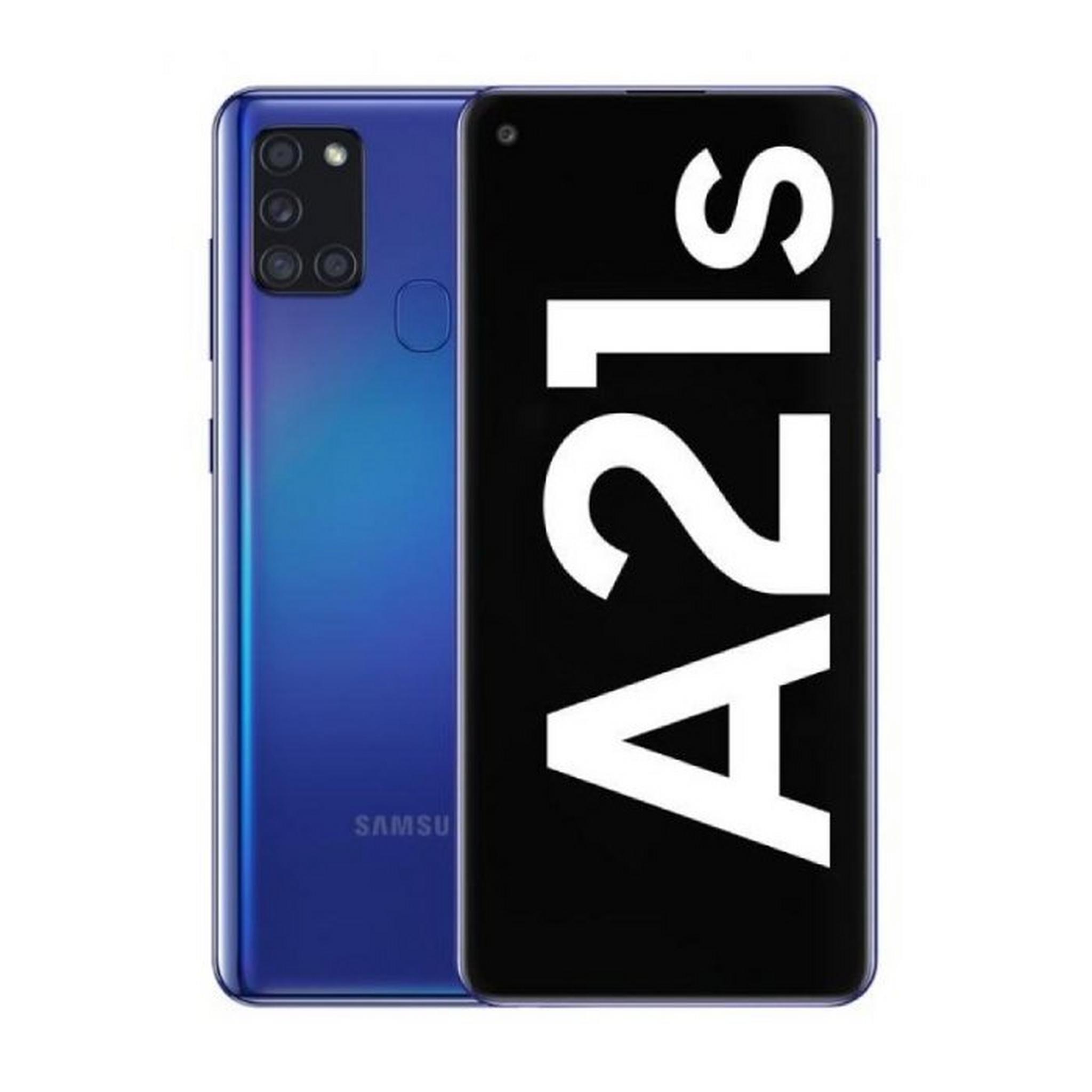 هاتف سامسونج جالاكسي A21s بسعة 64 جيجابايت  - أزرق