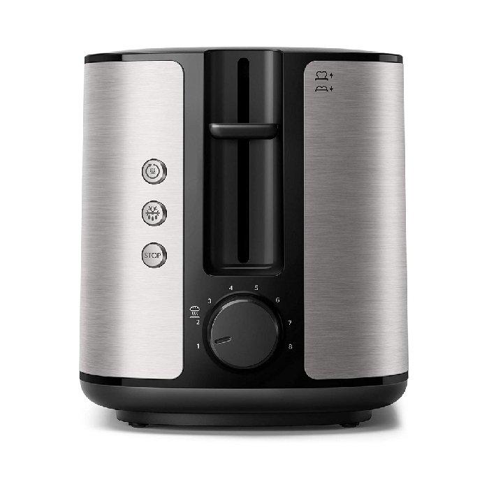 Philips Viva Collection Toaster Full Metal, 950 W, HD2650/92 - Silver/Black