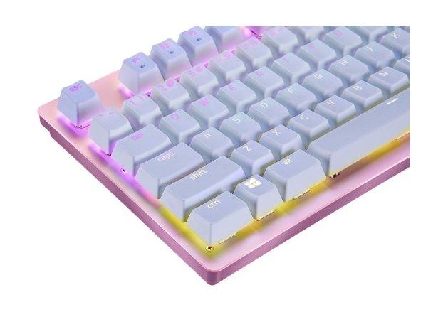 غطاء مفاتيح لوحة مفاتيح الألعاب ريزر PBT ميركوري - أبيض