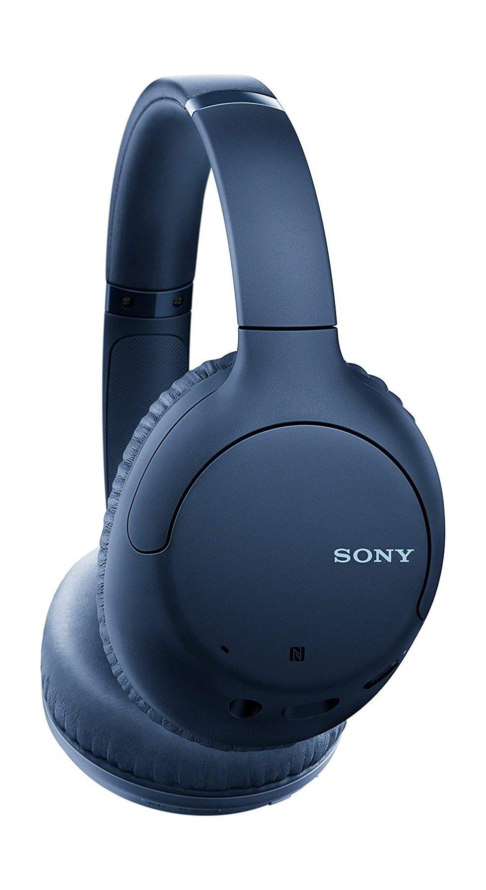 سماعة رأس سوني لاسلكية بخاصية إلغاء الضوضاء - أزرق