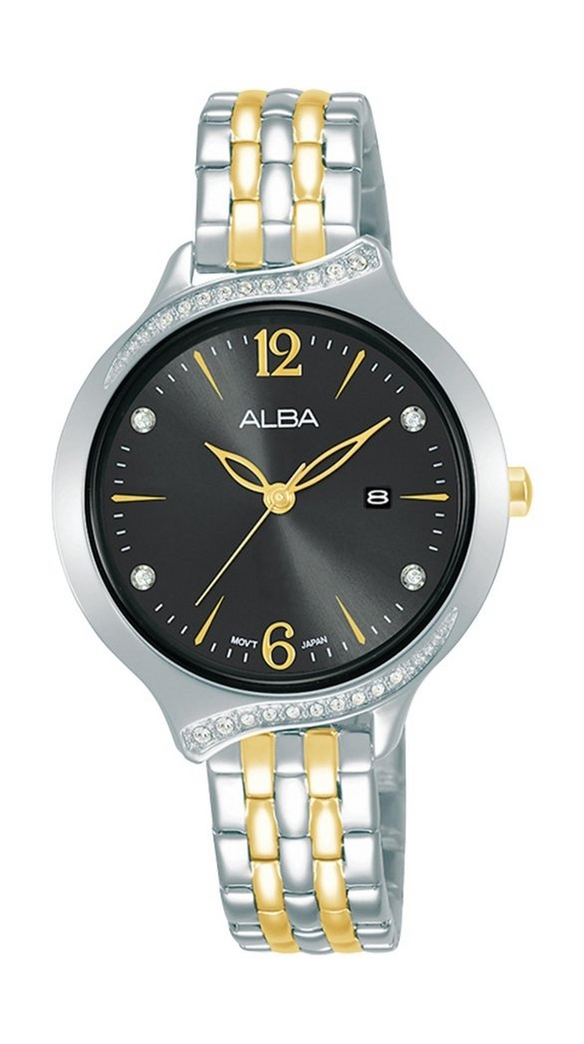 ساعة Fashion معدنية تناظرية للسيدات 32 ملم من ألبا - AH7W11X1