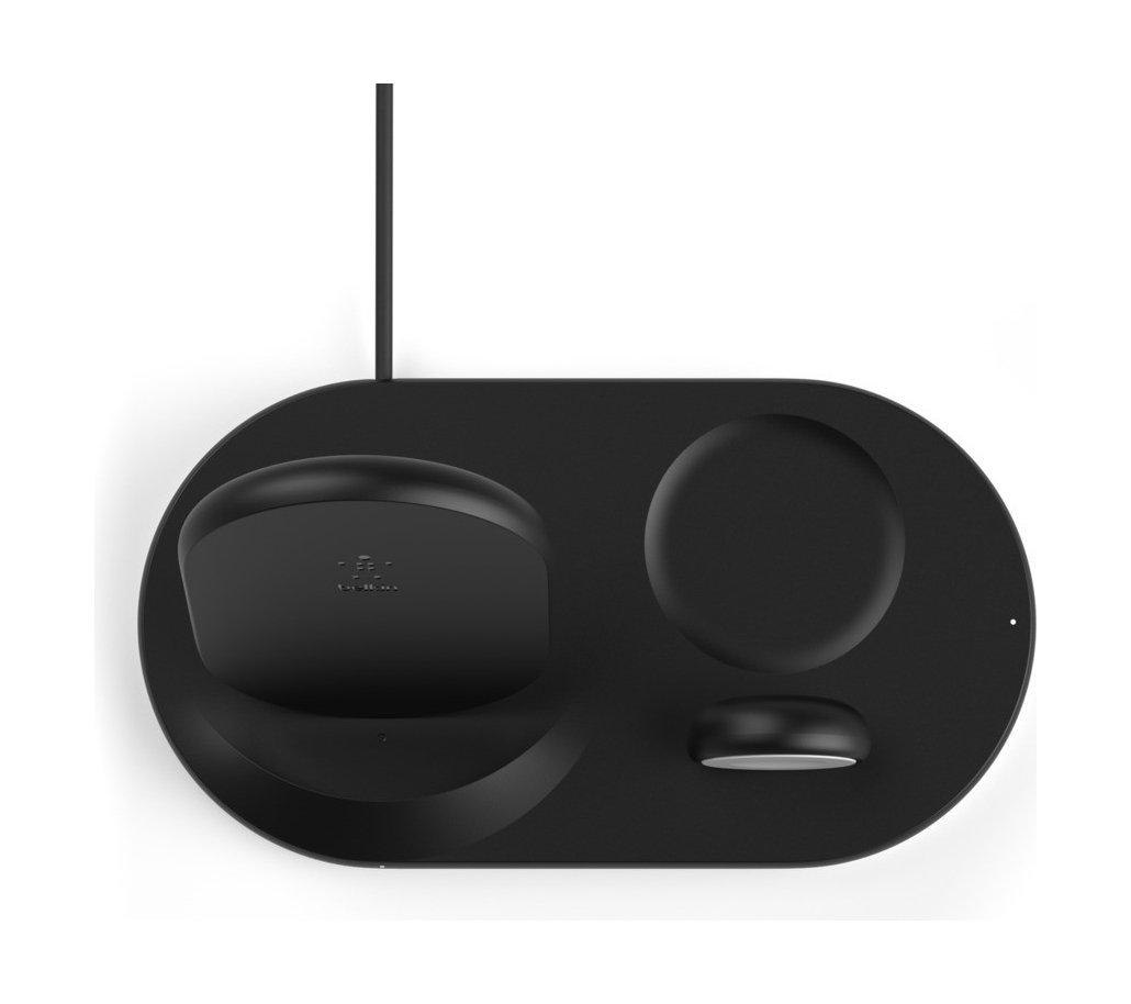 شاحن بوست شارج لاسلكي 3 في 1 لأجهزة أبل من من بيلكين - أسود