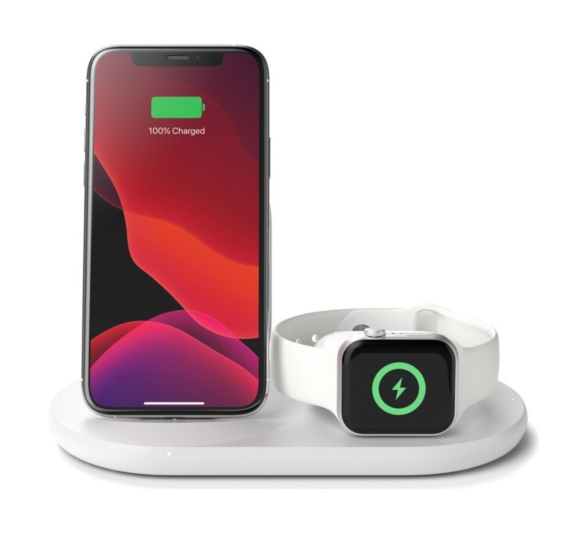 Belkin Boost Charge 3-in-1 Wireless Charger for Apple Devices - White