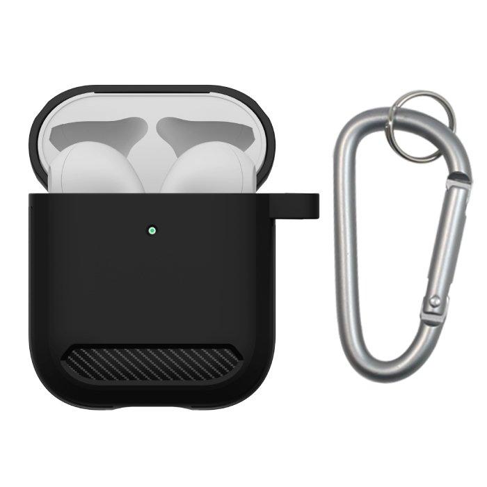 غطاء حماية SN05 لسماعات ابل ايربودز 1 و 2 من اي كيو - اسود