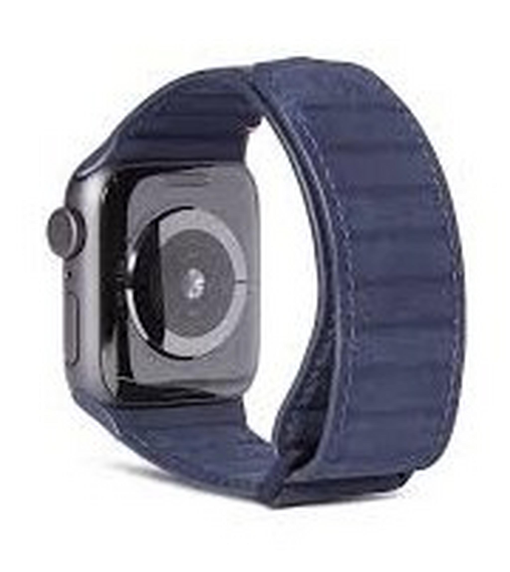 Decoded Traction Leather Apple Watch 38/40mm Strap - Blue