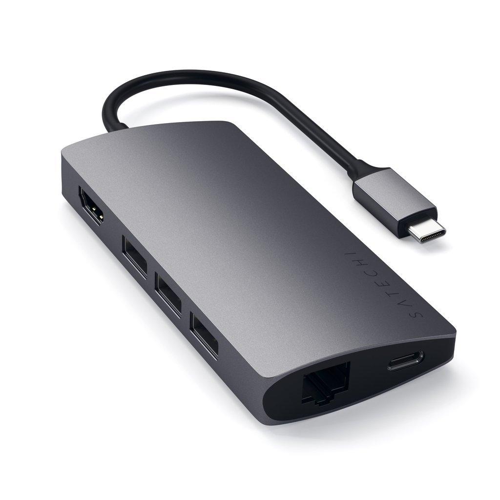Satechi USB C Aluminum Multi-Port Adapter - (ST-TCMA2M)
