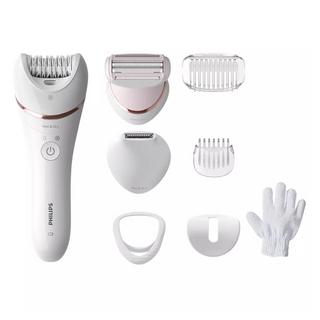 Buy Philips wet & dry epilator, 2 speed settings, 8 accesories, bre720/01 - white in Saudi Arabia