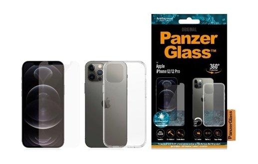 PanzerGlass iPhone 12 Pro Exclusive Bundle Standard Glass with Case - Clear