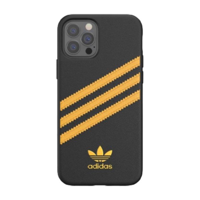 Adidas Original iPhone 12 Pro Moulded Case - Black / Collegiate Gold