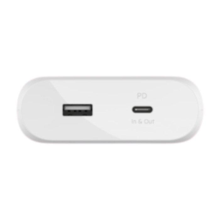 بطارية الشحن الخارجية بيلكين بسعة 20000 مللي أمبير USB-C PD - أبيض