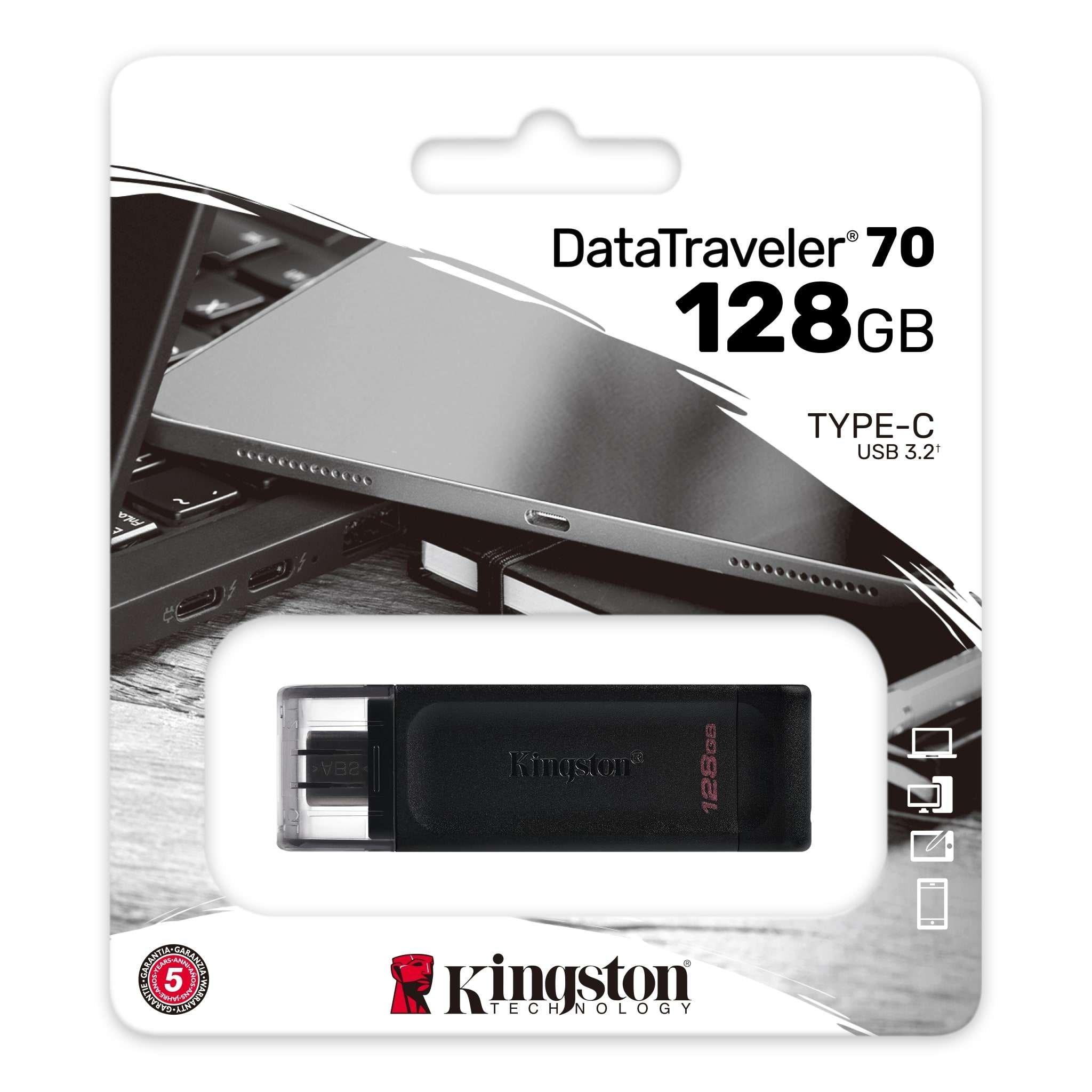 Kingston DataTraveler 70 128GB USB-C Flash Drive