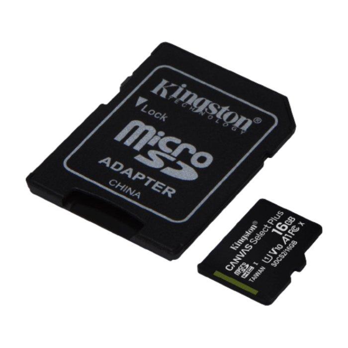 Kingston Canvas Select Plus 16GB MicroSDXC Card + Adapter