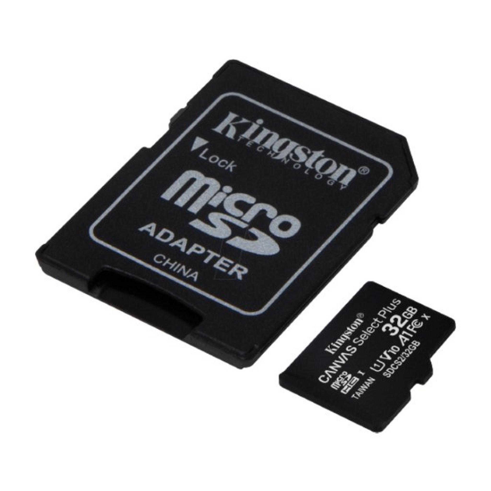 Kingston Canvas Select Plus 32GB MicroSDXC Card + Adapter