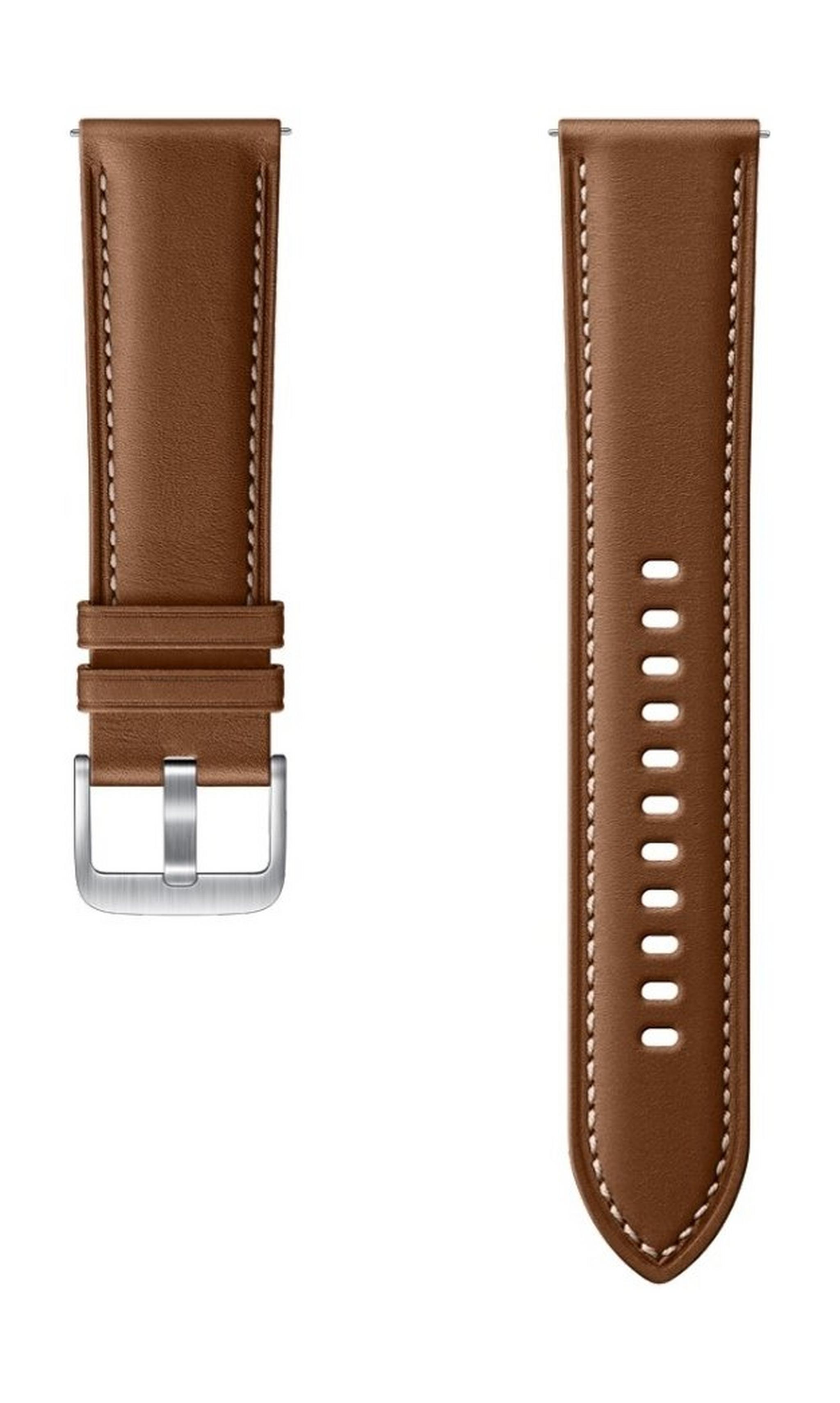Samsung Galaxy Watch3 Stitch 45mm Leather Strap (ET-SLR84LAEGWW) - Brown