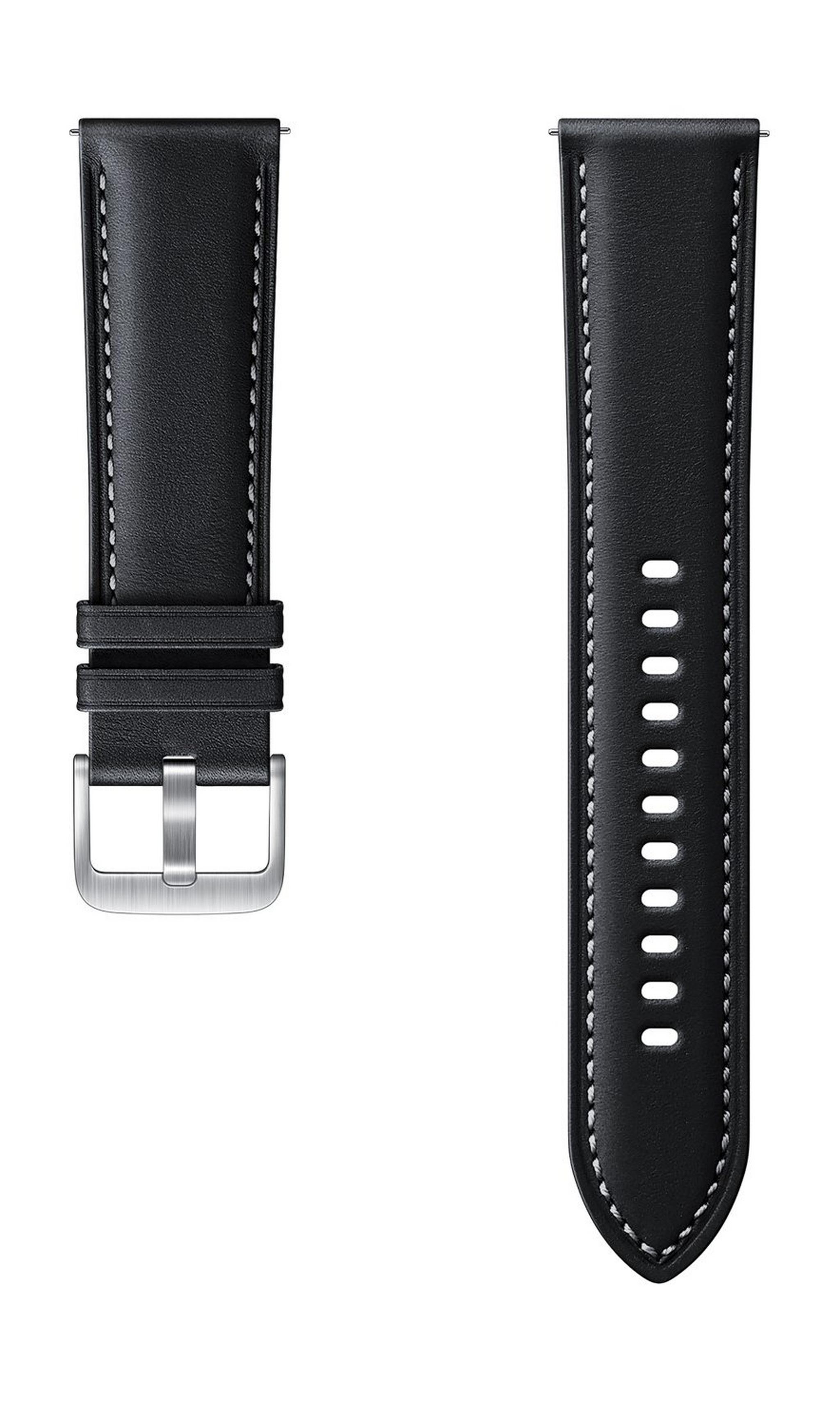 Samsung Galaxy Watch3 Stitch 45mm Leather Strap (ET-SLR84LBEGWW) - Black