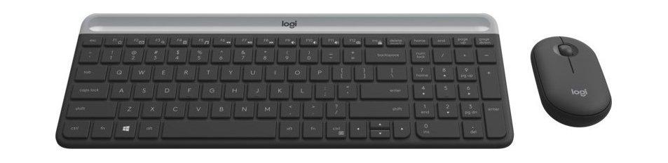 لوجيتك MK470 لوحة مفاتيح وماوس لاسلكية رفيعة - (920-009204)
