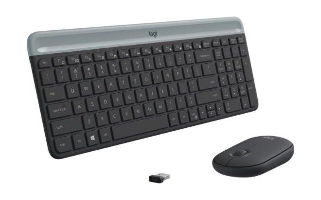 لوجيتك MK470 لوحة مفاتيح وماوس لاسلكية رفيعة - (920-009204)