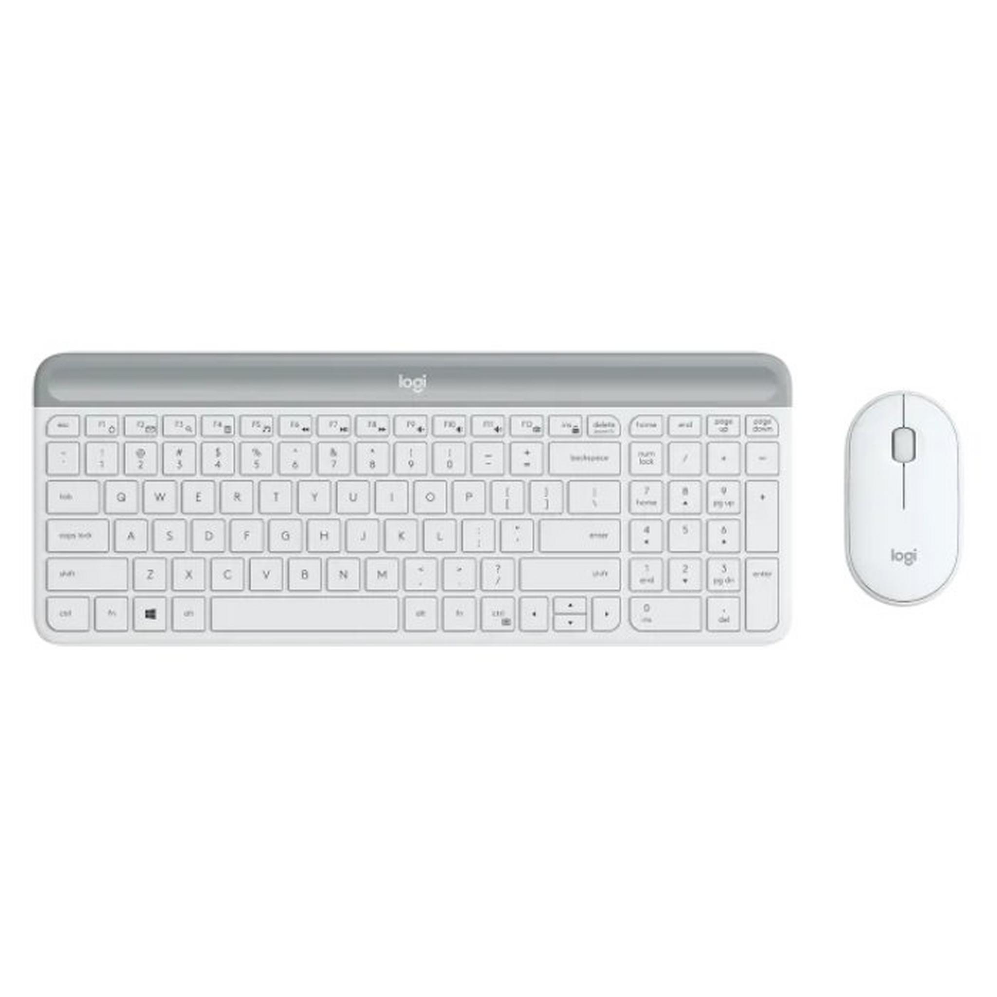 Logitech M750 Slim Keyboard & Mouse Combo - Off-White