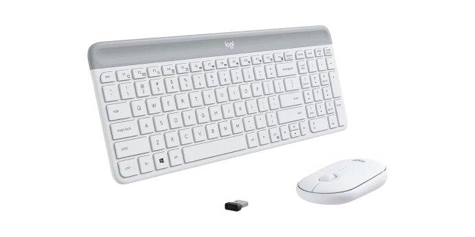 Logitech M750 Slim Keyboard & Mouse Combo - Off-White