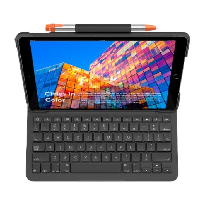 Logitech iPad Air (3rd Gen) Slim Folio Bluetooth Keyboard Case - English / Arabic - Graphite