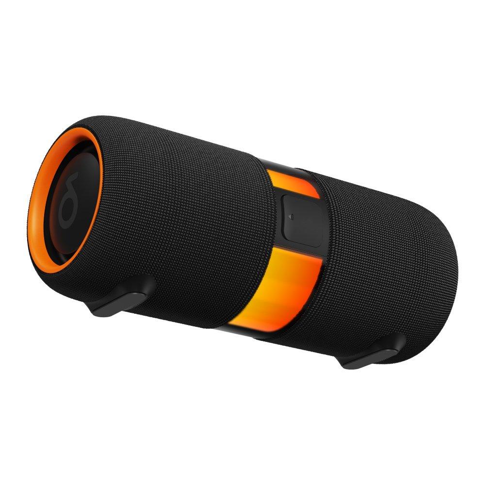 EQ E3 Portable Speaker, Bluetooth 5.3, 80 Watt - Black & Orange