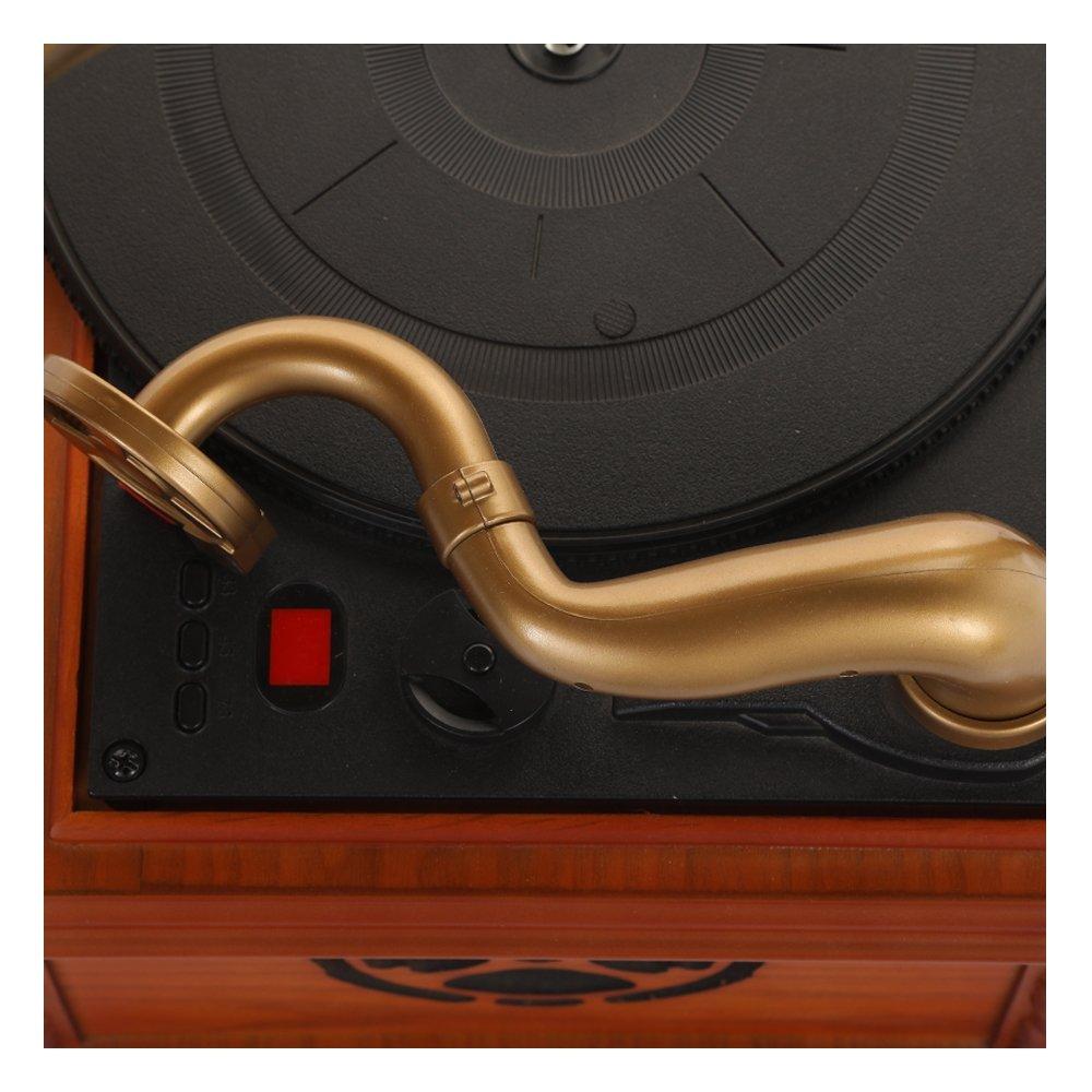 EQ Gramophone Turntable BT/USB/AM/FM (411A)