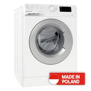 Buy Indesit front load  washer 8kg mtwe 81483 ws gcc - white in Kuwait